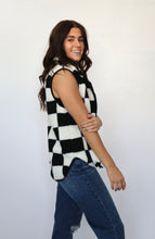 Load image into Gallery viewer, Maxwell Checkered Sherpa Vest
