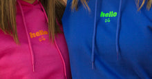 Load image into Gallery viewer, Hello Hoodie (Blue)