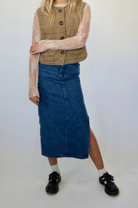 Woody Denim Skirt