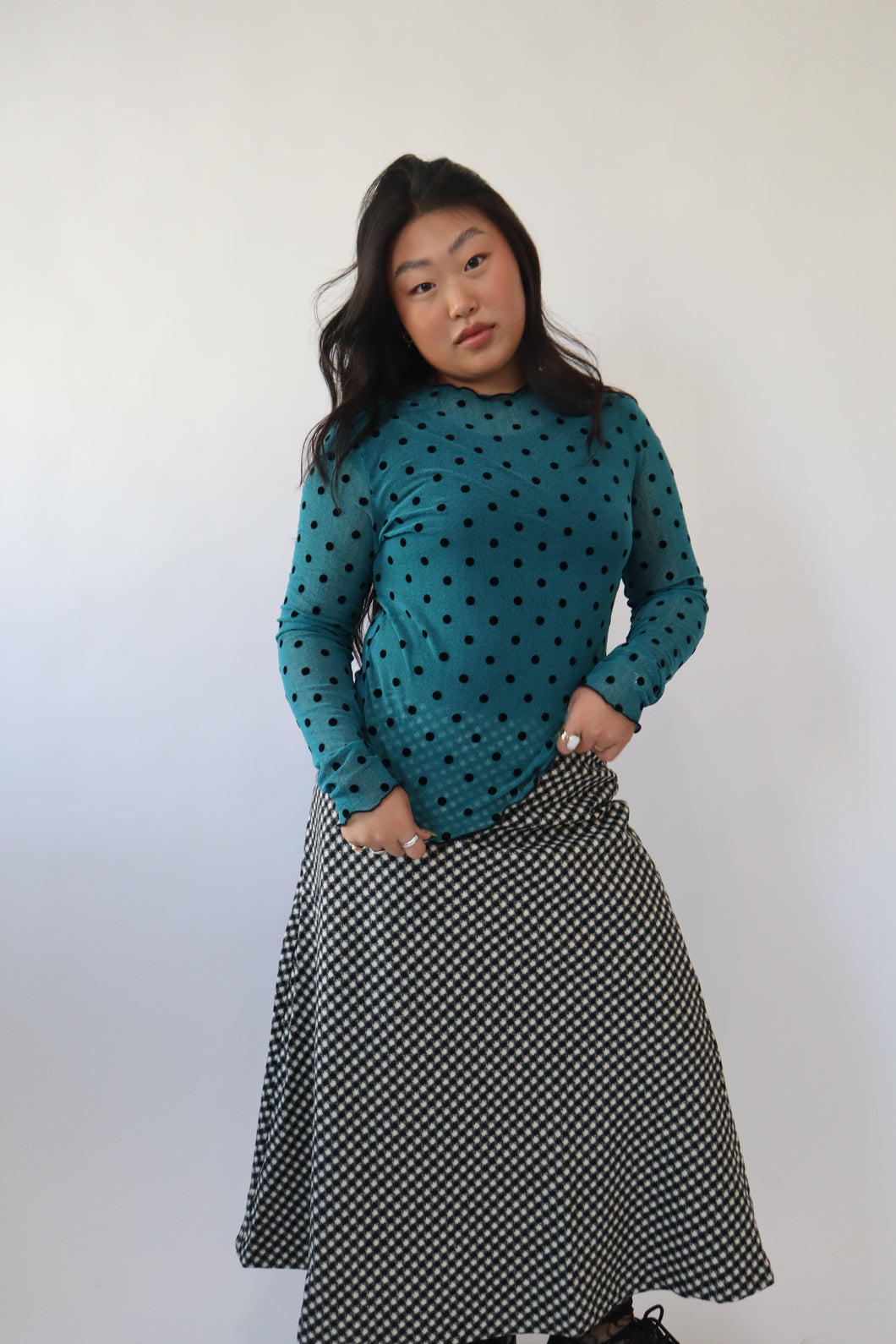 Giselle Mesh Long-Sleeve