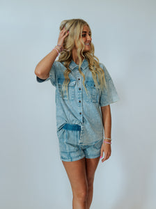 Macoy Button Down Top